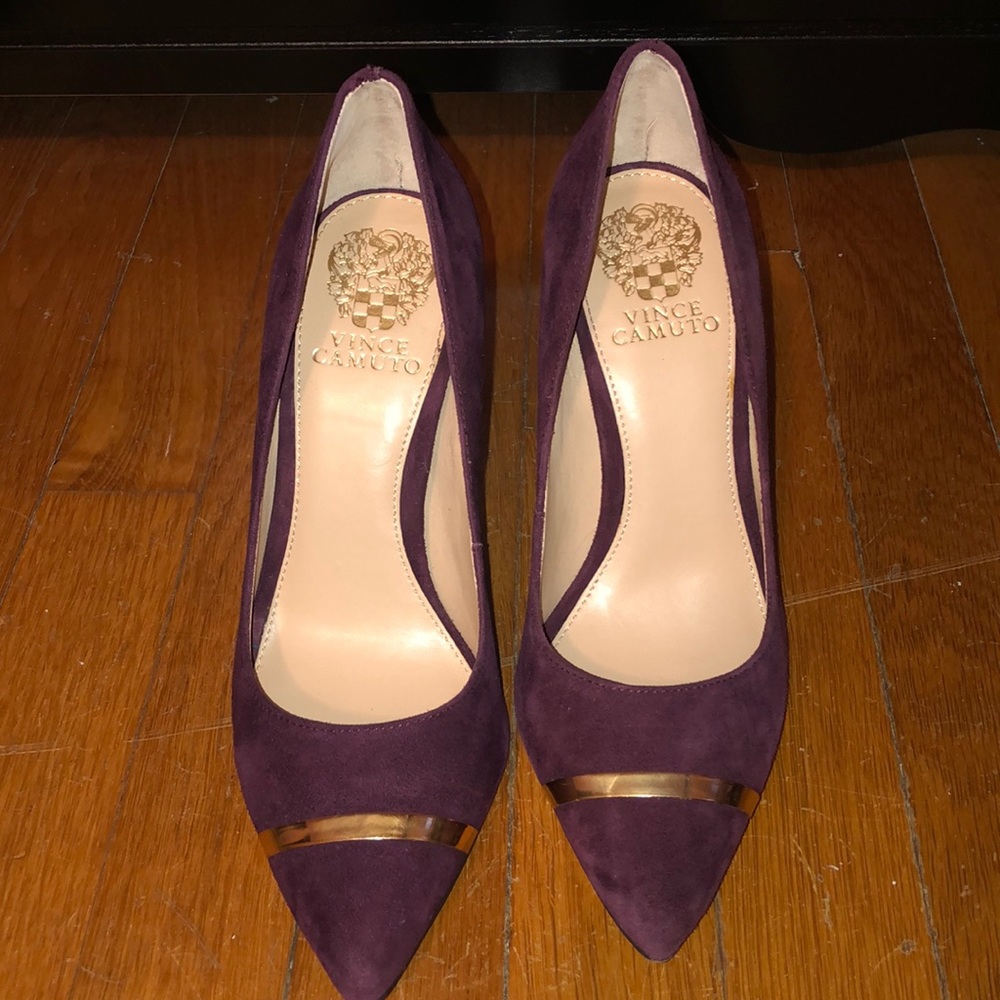 Suede heels